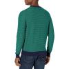 imageAmazon Essentials Mens LongSleeve Crewneck Sweater 100 Cotton Big ampamp Tall Options AvailableEmerald Green Stripe