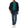 imageAmazon Essentials Mens LongSleeve Crewneck Sweater 100 Cotton Big ampamp Tall Options AvailableEmerald Green Stripe