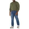 imageAmazon Essentials Mens LongSleeve Crewneck Sweater 100 Cotton Big ampamp Tall Options AvailableOlive Heather