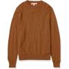 imageAmazon Essentials Mens LongSleeve Crewneck Sweater 100 Cotton Big ampamp Tall Options AvailableToffee Brown