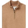 imageAmazon Essentials Mens LongSleeve Soft Touch QuarterZip SweaterCamel