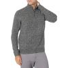 imageAmazon Essentials Mens LongSleeve Soft Touch QuarterZip SweaterCharcoal Marl