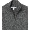 imageAmazon Essentials Mens LongSleeve Soft Touch QuarterZip SweaterCharcoal Marl