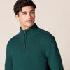 imageAmazon Essentials Mens LongSleeve Soft Touch QuarterZip SweaterForest Green