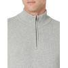 imageAmazon Essentials Mens LongSleeve Soft Touch QuarterZip SweaterLight Grey