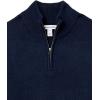 imageAmazon Essentials Mens LongSleeve Soft Touch QuarterZip SweaterNavy