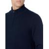 imageAmazon Essentials Mens LongSleeve Soft Touch QuarterZip SweaterNavy