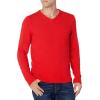 imageAmazon Essentials Mens LongSleeve Soft Touch VNeck SweaterRed