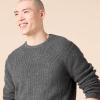 imageAmazon Essentials Mens LongSleeve Soft Touch Waffle Stitch Crewneck SweaterCharcoal Heather