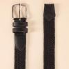 imageAmazon Essentials Mens Stretch Woven Braid BeltBlack