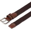 imageAmazon Essentials Mens Stretch Woven Braid BeltDeep Brown