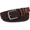 imageAmazon Essentials Mens Stretch Woven Braid BeltDeep Brown