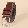 imageAmazon Essentials Mens Stretch Woven Braid BeltGrey
