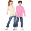 imageAmazon Essentials Unisex Kids and Toddlers LongSleeve Rib Cuff TShirt Pack of 2Cream JellyfishPink