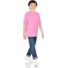 imageAmazon Essentials Unisex Kids and Toddlers LongSleeve Rib Cuff TShirt Pack of 2Cream JellyfishPink