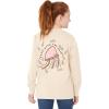 imageAmazon Essentials Unisex Kids and Toddlers LongSleeve Rib Cuff TShirt Pack of 2Cream JellyfishPink