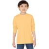 imageAmazon Essentials Unisex Kids and Toddlers LongSleeve Rib Cuff TShirt Pack of 2Light OrangeMelon Orange Snake