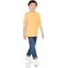 imageAmazon Essentials Unisex Kids and Toddlers LongSleeve Rib Cuff TShirt Pack of 2Light OrangeMelon Orange Snake