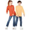imageAmazon Essentials Unisex Kids and Toddlers LongSleeve Rib Cuff TShirt Pack of 2Light OrangeMelon Orange Snake