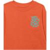 imageAmazon Essentials Unisex Kids and Toddlers LongSleeve Rib Cuff TShirt Pack of 2Light OrangeMelon Orange Snake