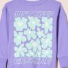 imageAmazon Essentials Unisex Kids and Toddlers LongSleeve Rib Cuff TShirt Pack of 2Light PurpleMint Green Flowers