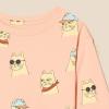 imageAmazon Essentials girls Long Sleeve TShirt and Pull on Pants SetBlackCool Cat