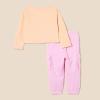 imageAmazon Essentials girls Long Sleeve TShirt and Pull on Pants SetPinkUnicorn