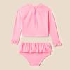 imageAmazon Essentials x Sofia Grainge Toddlers and Baby Girls 2Piece Long Sleeve Rashguard SetBright Pink