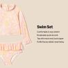 imageAmazon Essentials x Sofia Grainge Toddlers and Baby Girls 2Piece Long Sleeve Rashguard SetPink Ornate Paisley
