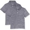 imageAmazon Essentials Boys and Toddlers ShortSleeve Active Performance Polo Shirts Pack of 2Grey Space Dye