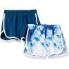 imageAmazon Essentials Girls and Toddlers Active Running Shorts Pack of 2NavyTie Dye