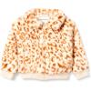 imageAmazon Essentials Girls and Toddlers Faux Fur JacketCream Leopard