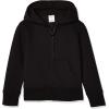 imageAmazon Essentials Girls and Toddlers Fleece ZipUp Hoodie Sweatshirt  Discontinued ColorsBlack
