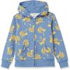 imageAmazon Essentials Girls and Toddlers Fleece ZipUp Hoodie Sweatshirt  Discontinued ColorsBlue Cat