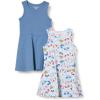 imageAmazon Essentials Girls and Toddlers Knit Sleeveless Tank Play Dress Pack of 2BlueButterflies