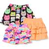 Black Cat/Light Orange/Pink Rainbow Print