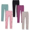 Black/Pink Flowers/Purple Dots/Turquoise Green/White Ditsy Floral