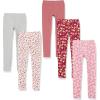 Dark Rose/Grey/Light Pink Floral/Pink Leaf Print/Red Mushroom