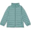 imageAmazon Essentials Girls and Toddlers Lightweight WaterResistant Hooded Packable Mock Puffer JacketGreen
