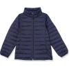 imageAmazon Essentials Girls and Toddlers Lightweight WaterResistant Hooded Packable Mock Puffer JacketNavy