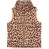 imageAmazon Essentials Girls and Toddlers Lightweight WaterResistant Packable Puffer VestLight Rose Cheetah Print
