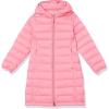 imageAmazon Essentials Girls and Toddlers Long Lightweight Hooded Puffer JacketBright Pink