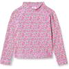 imageAmazon Essentials Girls and Toddlers Long Sleeve Rashguard TShirtLilac Hot Pink Posey Floral