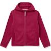imageAmazon Essentials Girls and Toddlers Polar Fleece FullZip Hooded Lightweight JacketCranberry Red