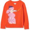 imageAmazon Essentials Girls and Toddlers Pullover Crewneck SweaterTomato Red