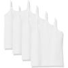 imageAmazon Essentials Girls and Toddlers Shelf Layering Camisole Pack of 4White