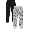 Black/Light Grey Heather Cheetah