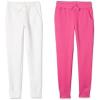 imageAmazon Essentials Girls and Toddlers Sweatpants MultipacksPinkWhite