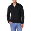 imageAmazon Essentials Mens 100 Cotton QuarterZip SweaterBlack