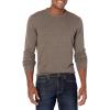 imageAmazon Essentials Mens LongSleeve Crewneck Sweater 100 Cotton Big ampamp Tall Options AvailableBrown Heather